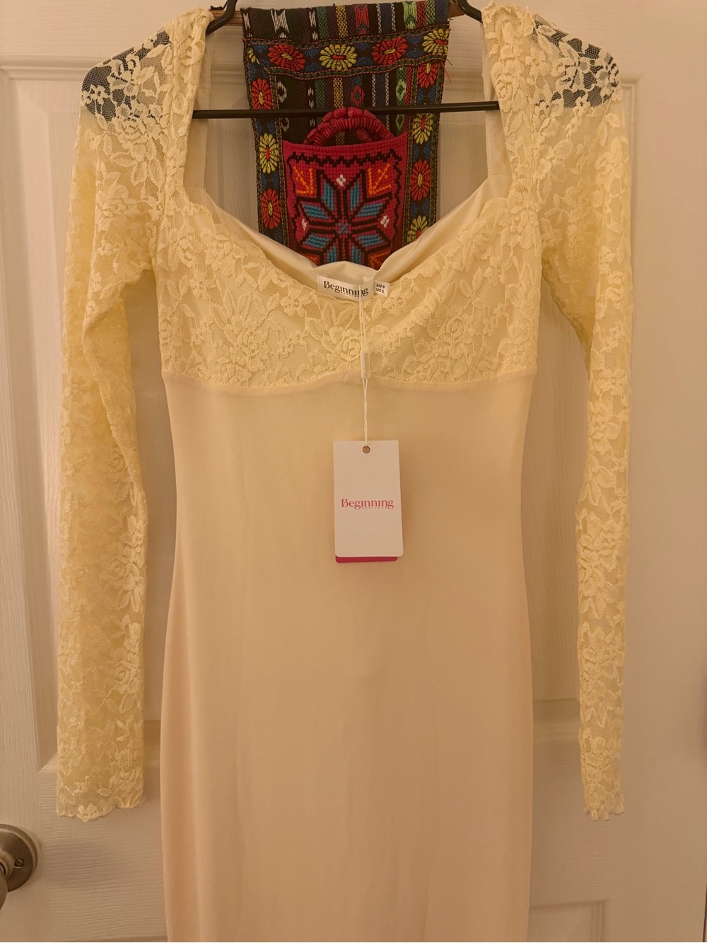 Beginning Boutique Orlanda Cream Maxi Dress - Picture 2 of 3